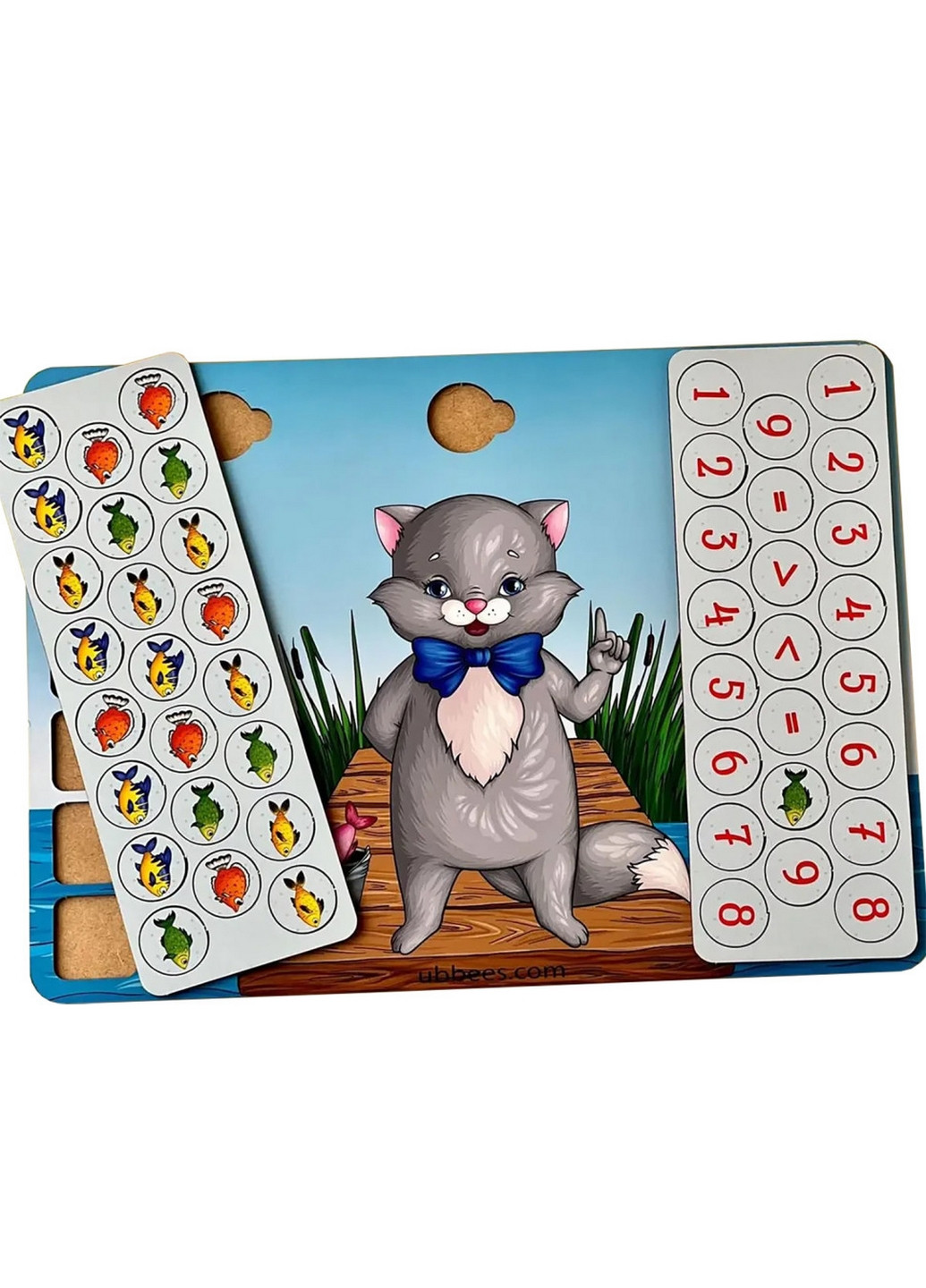 Настольная игра "Ученый котик" математика, больше-меньше Ubumblebees (276985852)