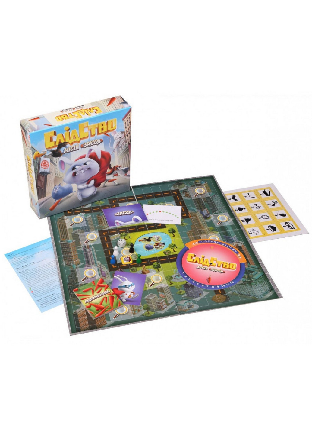 Настільна гра Слідство. Місія "Заєць" на укр. мовою Arial (276978892)