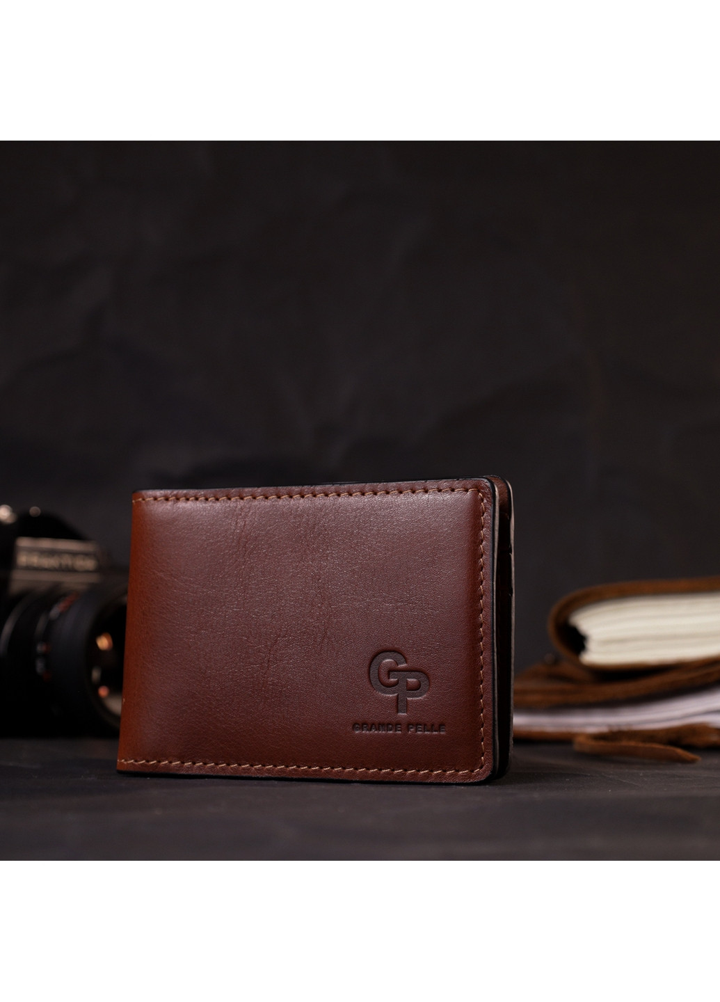 Кожаный мужской кошелек Grande Pelle (276979823)