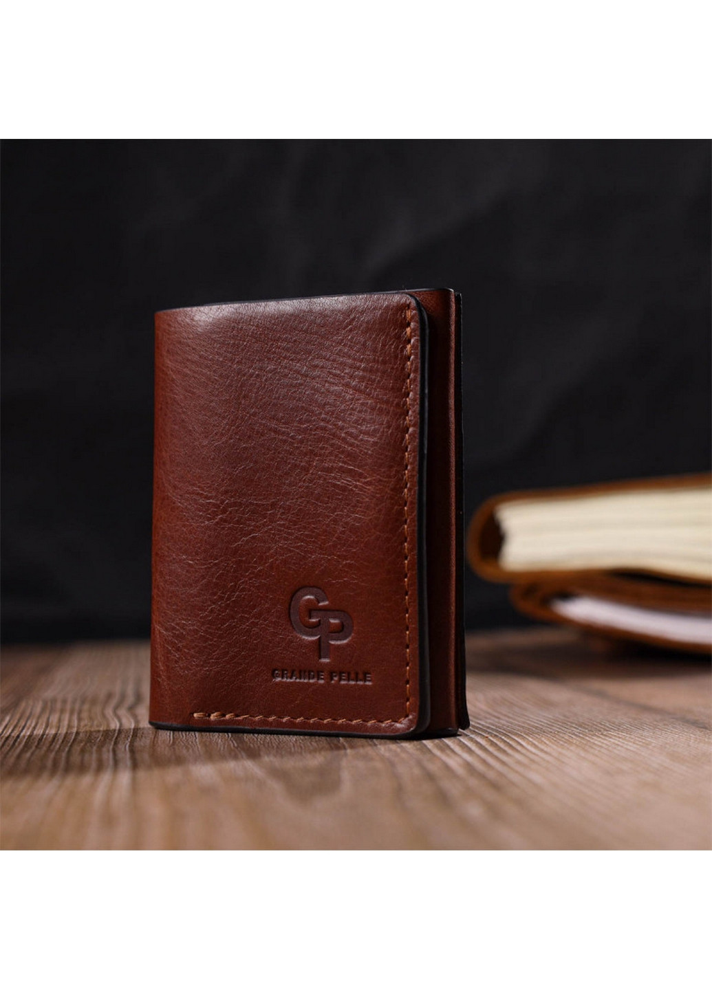 Шкіряний чоловічий гаманець Grande Pelle (276981838)
