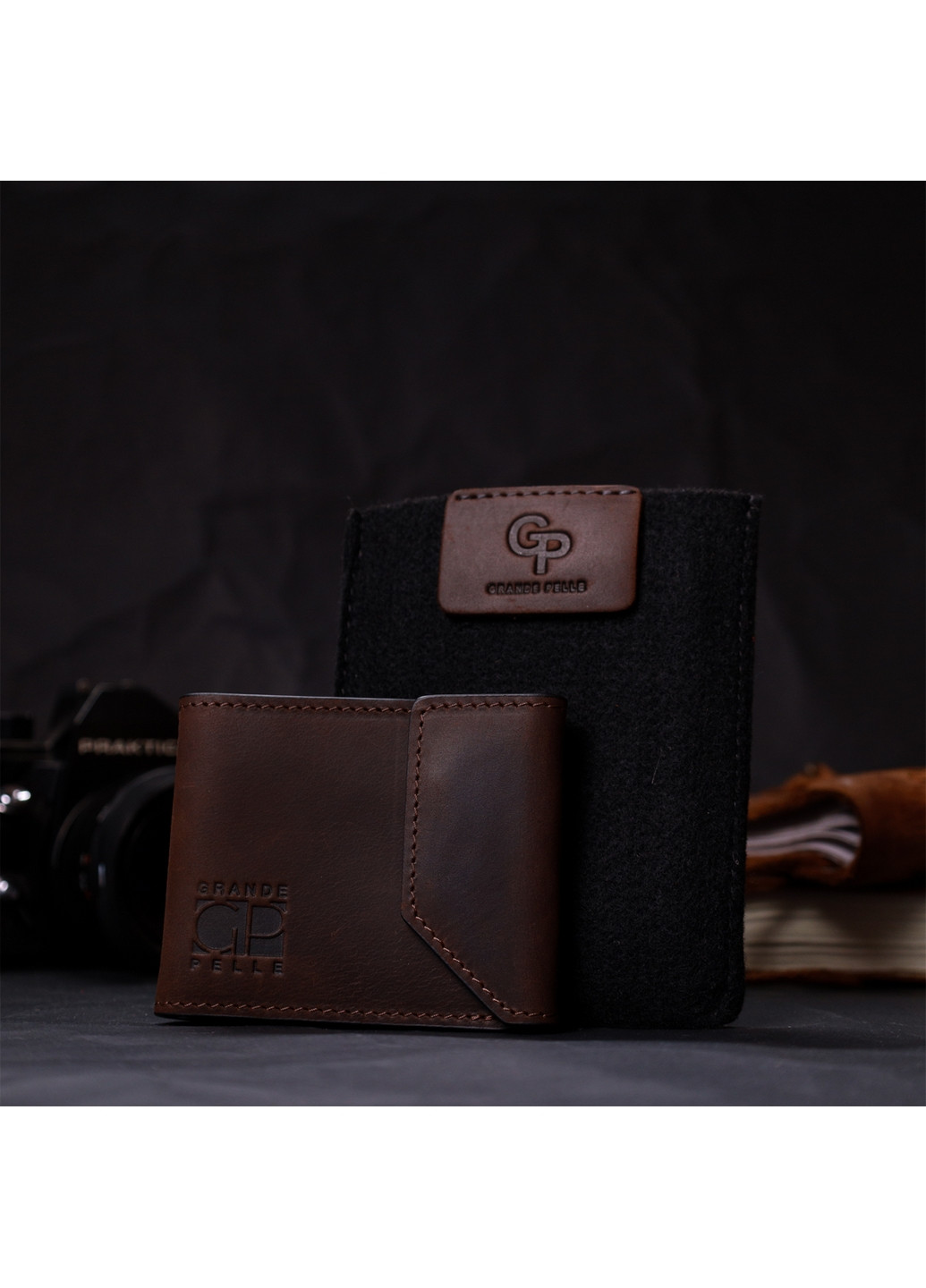 Шкіряний чоловічий гаманець Grande Pelle (276984815)