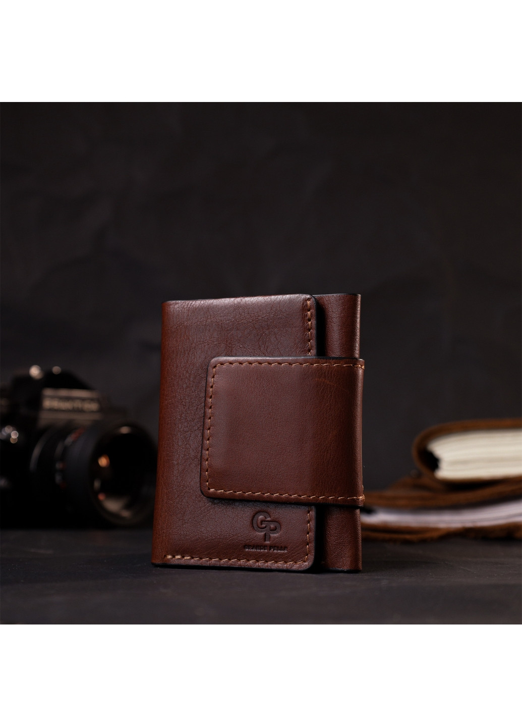 Кожаный мужской кошелек Grande Pelle (276977822)
