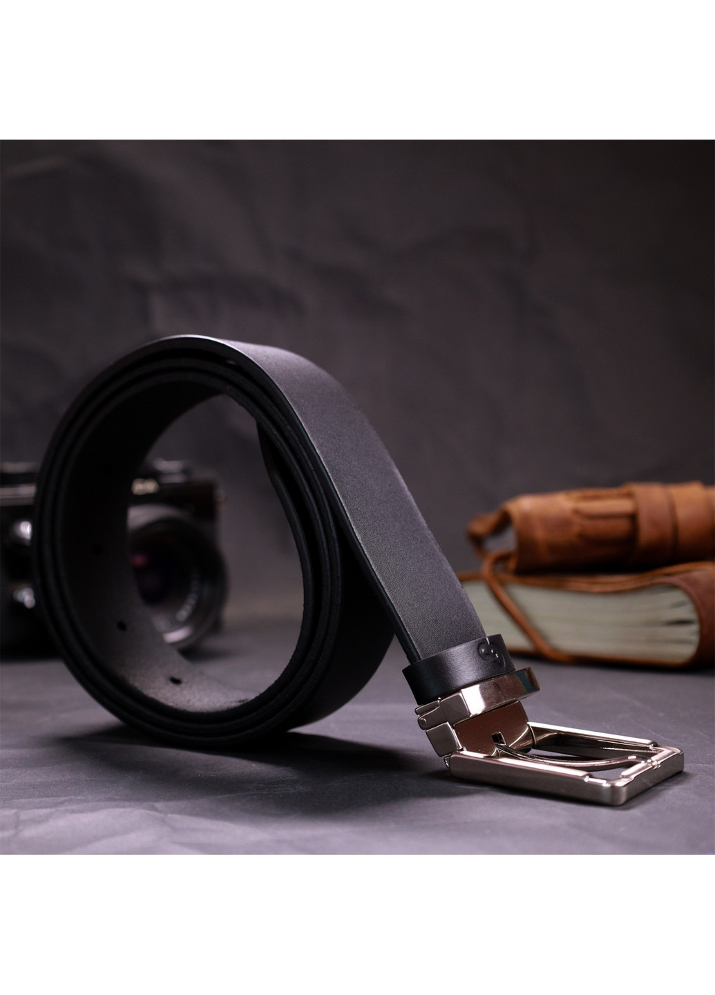 Шкіряний чоловічий ремінь Grande Pelle (276981843)