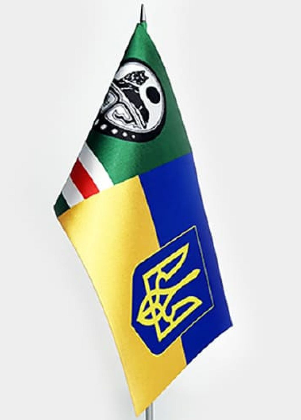 Флажок Украина / Ичкерия (без держателя) Dobroznak прапорець настільний (277169361)