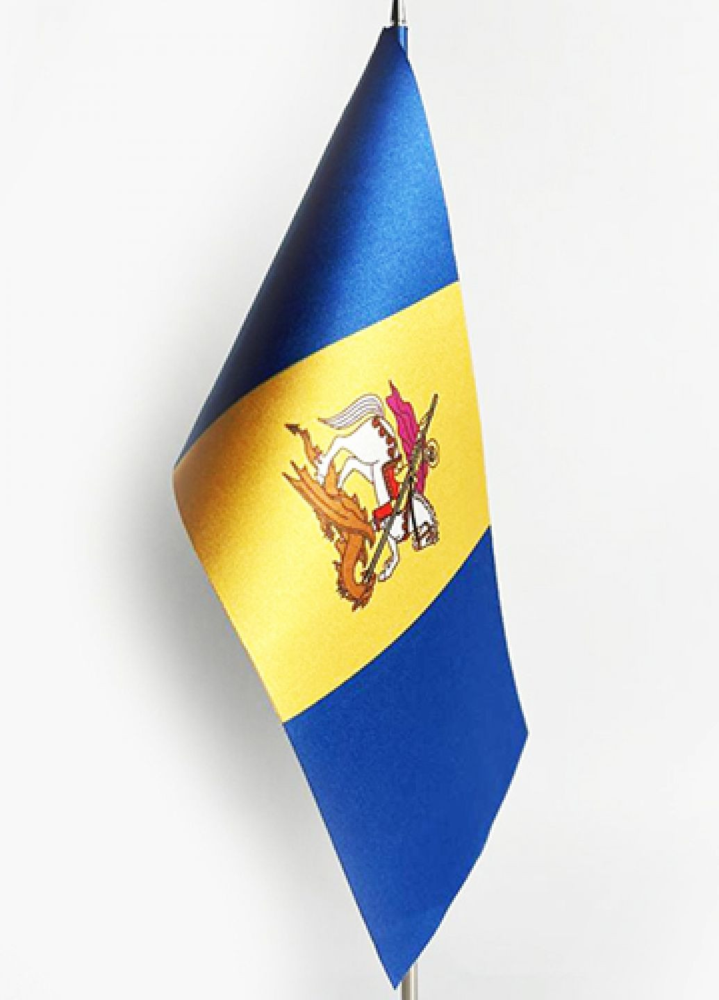 Флажок Киевской области (без держателя) Dobroznak прапорець настільний (277169359)