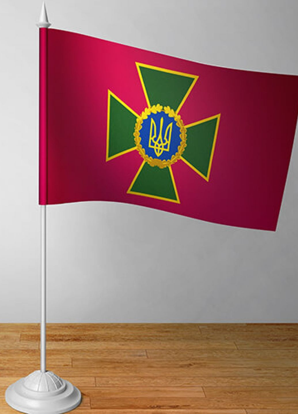Флажок Государственной Пограничной Службы Украины (без держателя) Dobroznak прапорець настільний (277169370)