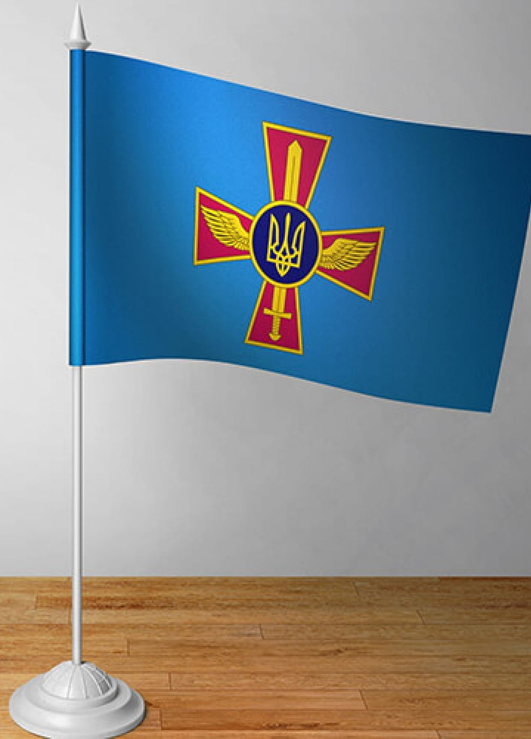 Флажок Воздушных сил (вооруженных сил Украины) (без держателя) Dobroznak прапорець настільний (277169410)