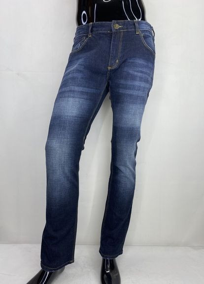 Темно-синие демисезонные слим джинсы AJ8301 Armani Jeans