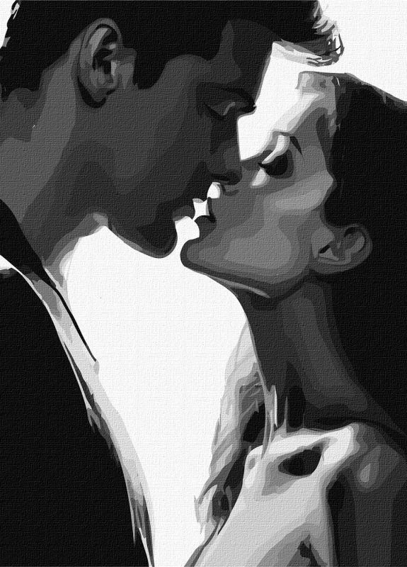 Картина за номерами Ніжний поцілунок ©art_selena_ua 40x50 KHO8373 Ідейка (276971515)