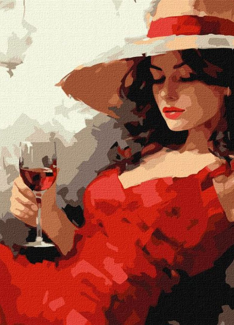 Картина за номерами Дівчина в капелюсі ©art_selena_ua 40x50 KHO8358 Ідейка (276971488)