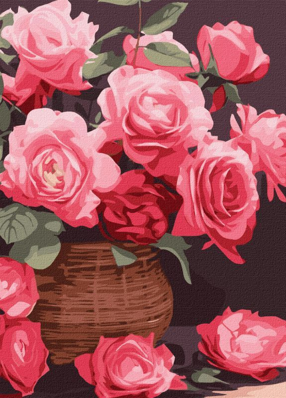 Картина по номерам Красочные розы ©art_selena_ua 40x50 KHO3250 Идейка Ідейка (276971516)