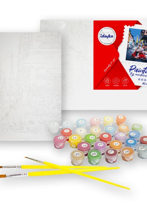 Картина за номерами Вишукана бавовна з фарбами металік extra ©art_selena_ua 40x50 KHO5682 Ідейка (276971523)