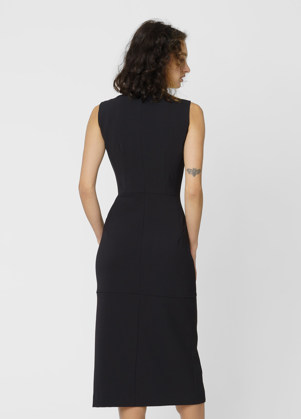 Черное кэжуал платье Trussardi однотонное