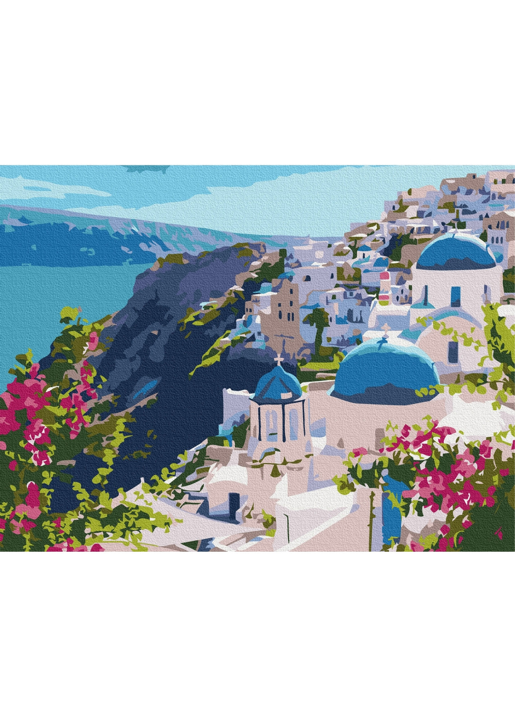 Картина по номерам Пейзаж Санторини 30х40 см Brushme (277152714)