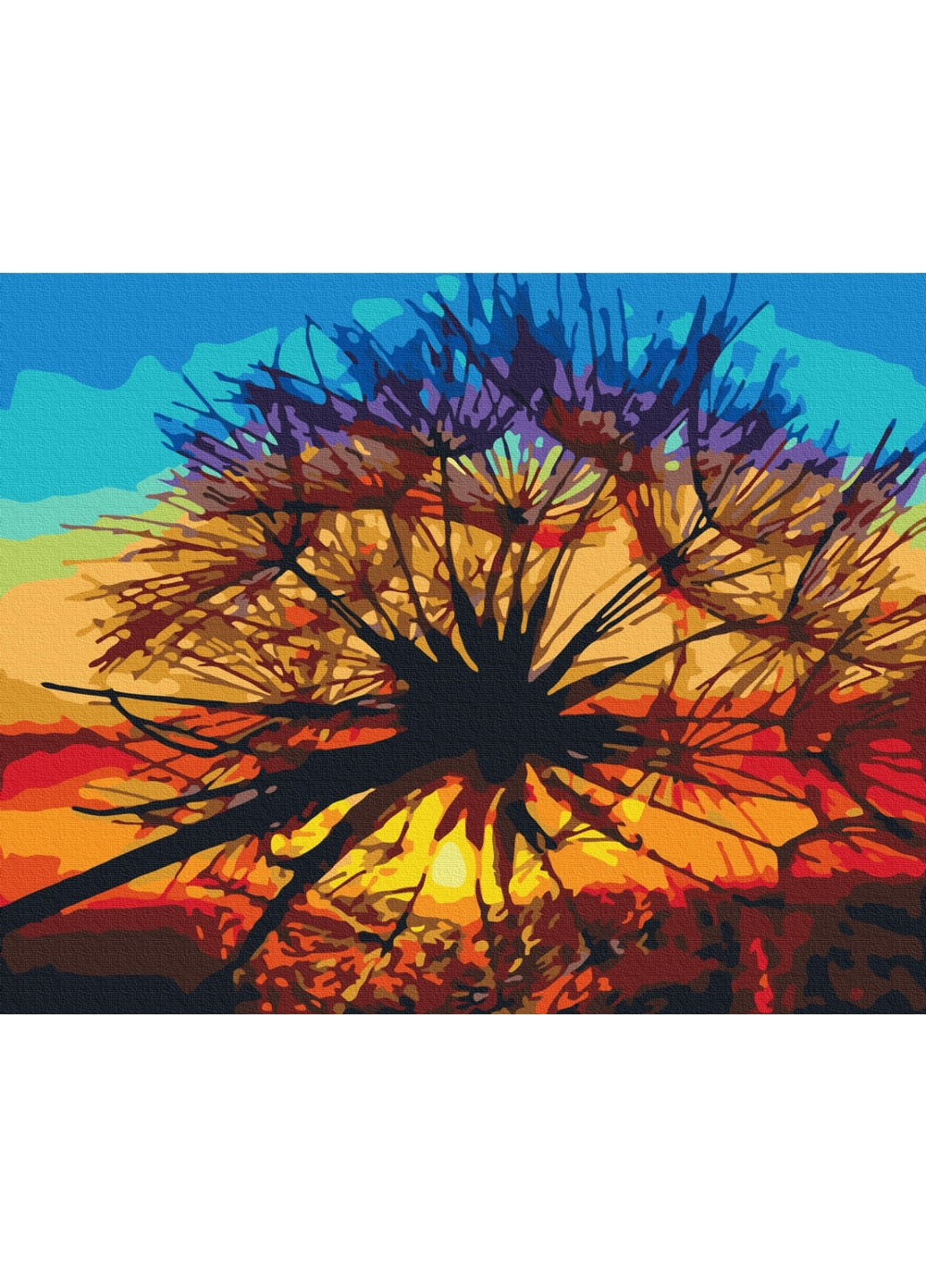 Картина по номерам Одуванчик на закате лета 40x50 см Brushme (277154016)