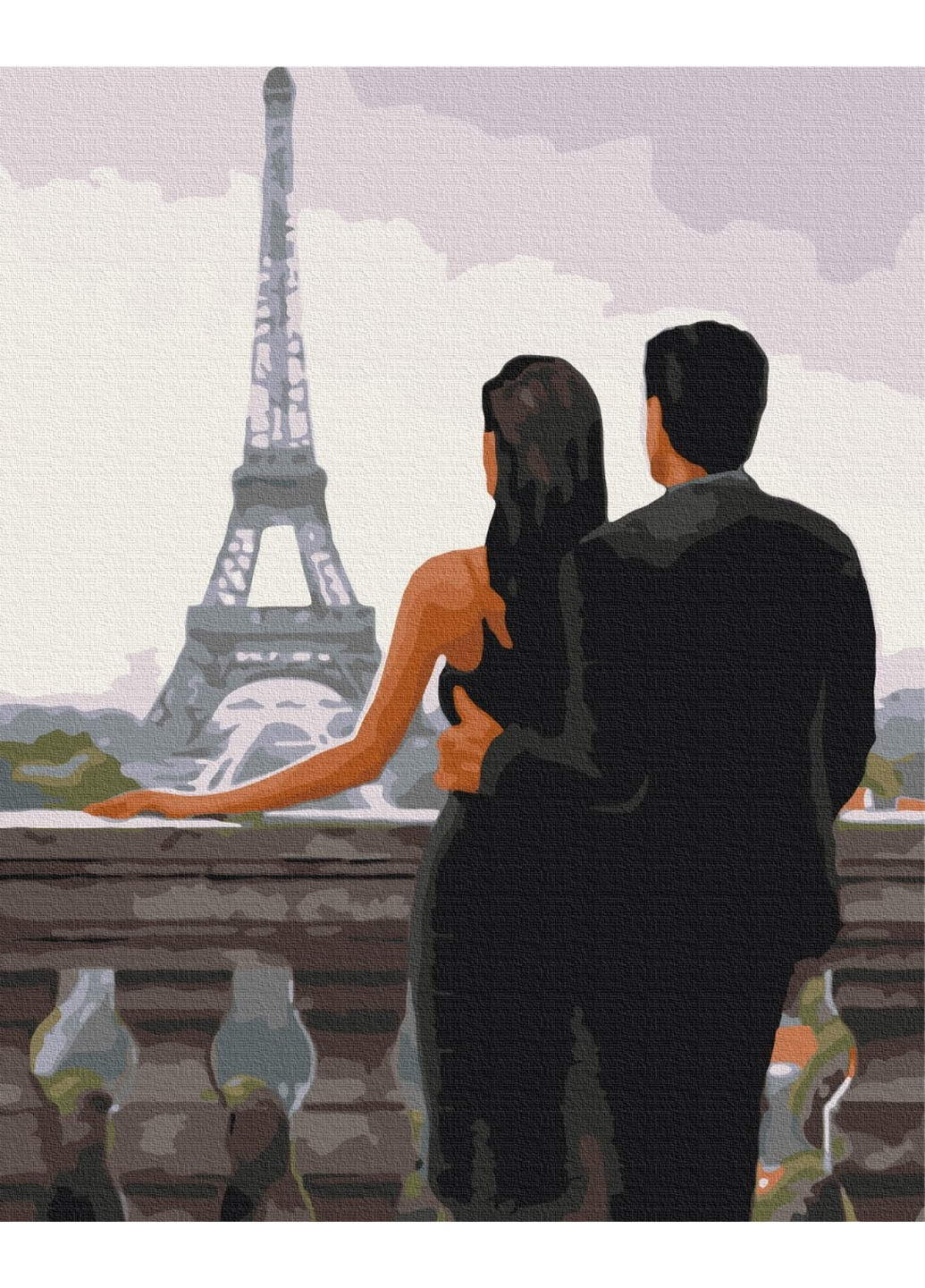 Картина по номерам Желанный Париж 40x50 см Brushme (277153963)