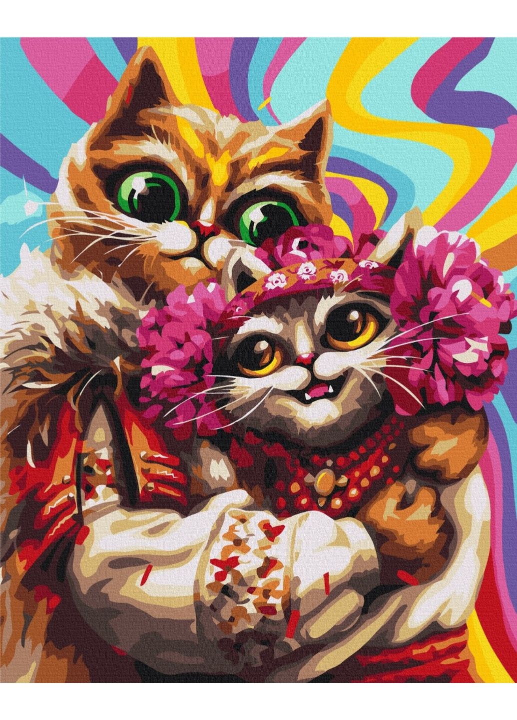 Картина по номерам Февральские котики ©Марианна Пащук 40x50 см Brushme (277154347)