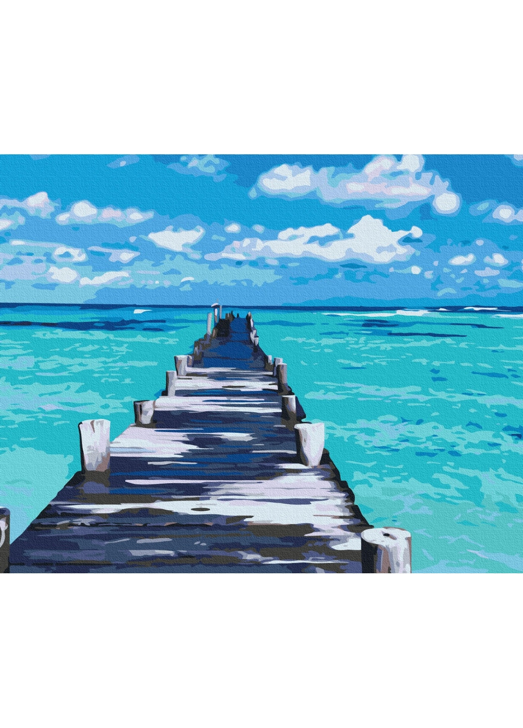 Картина за номерами "Блакитна дорога" 40x50 см Brushme (277152007)