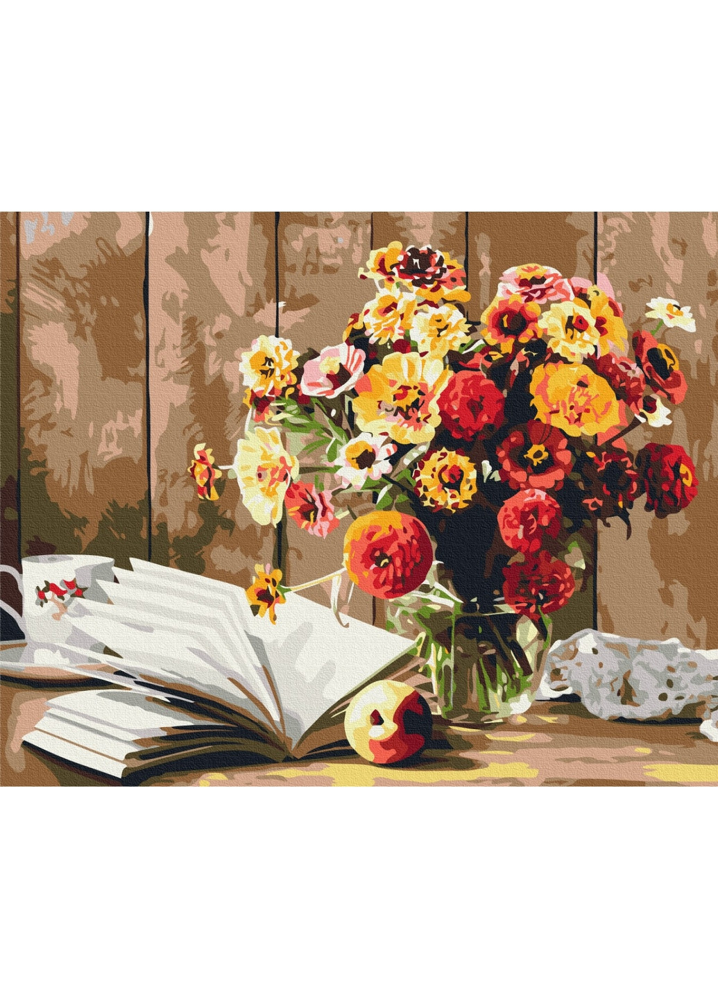 Картина за номерами "Книжковий натюрморт" 40x50 см Brushme (277153166)