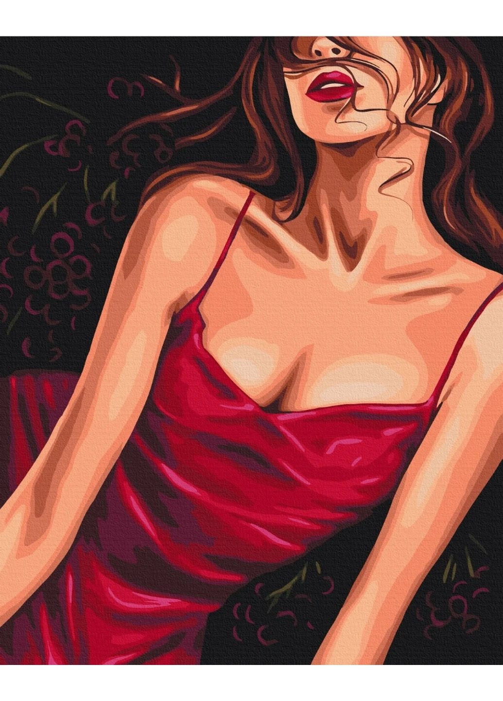 Картина за номерами "Спокусливий червоний" © Alla Berezovska 40x50 см Brushme (277153812)