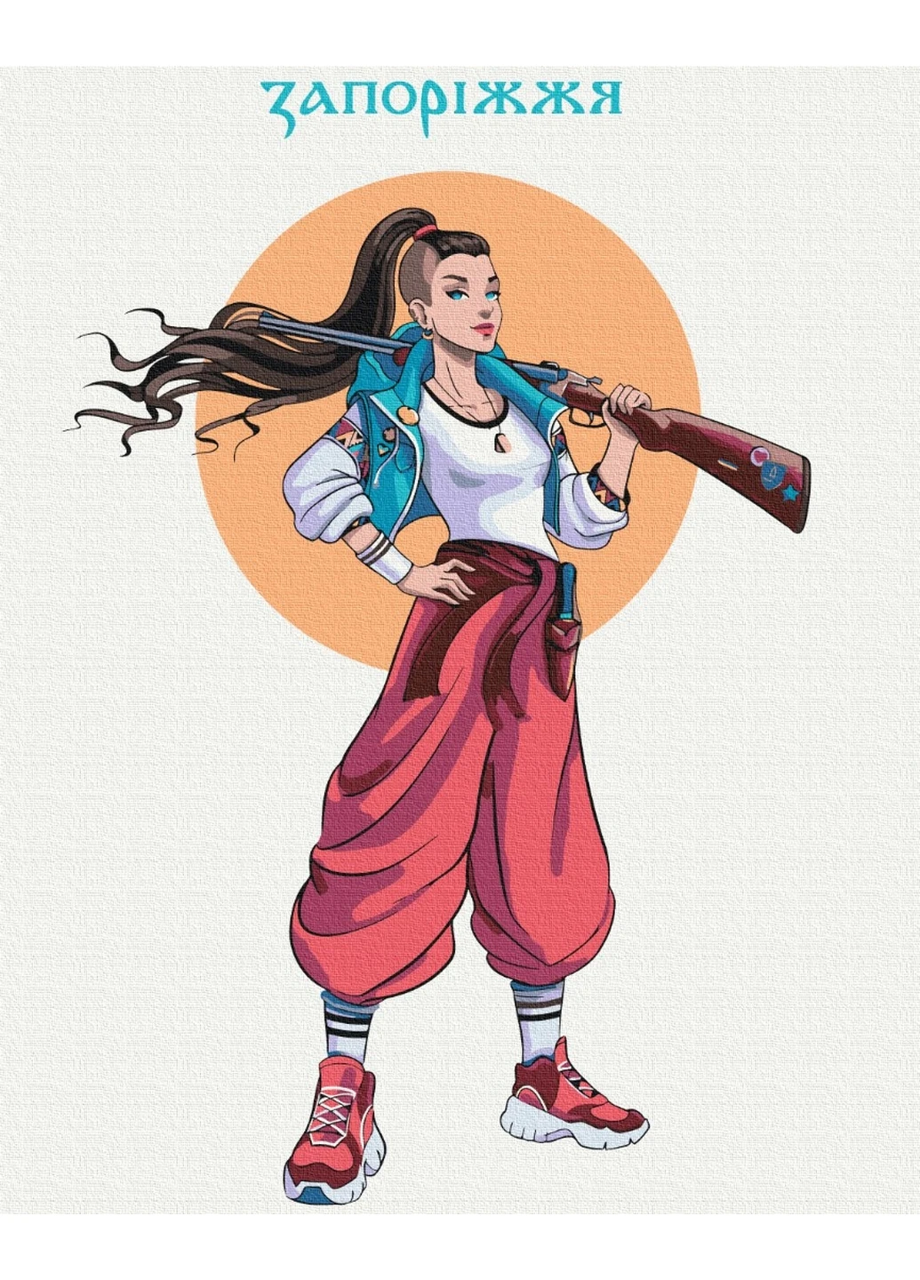 Картина по номерам Казацкий драйв Запорожья © Захарова Наталия 40x50 см Brushme (277153006)