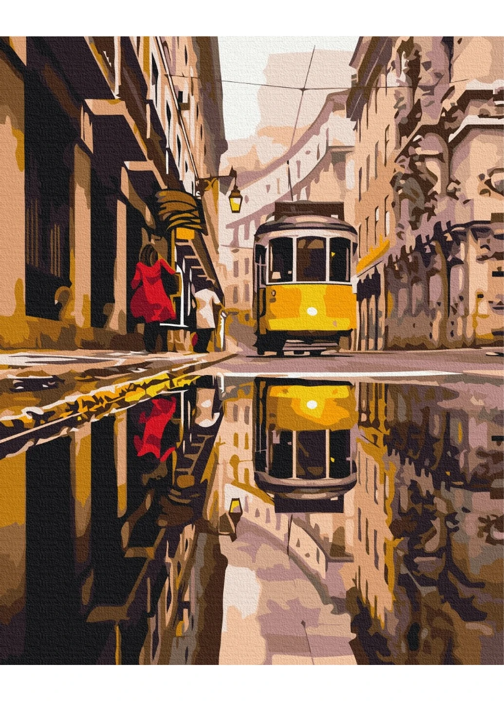 Картина за номерами "Міський трамвай" 40x50 см Brushme (277153547)