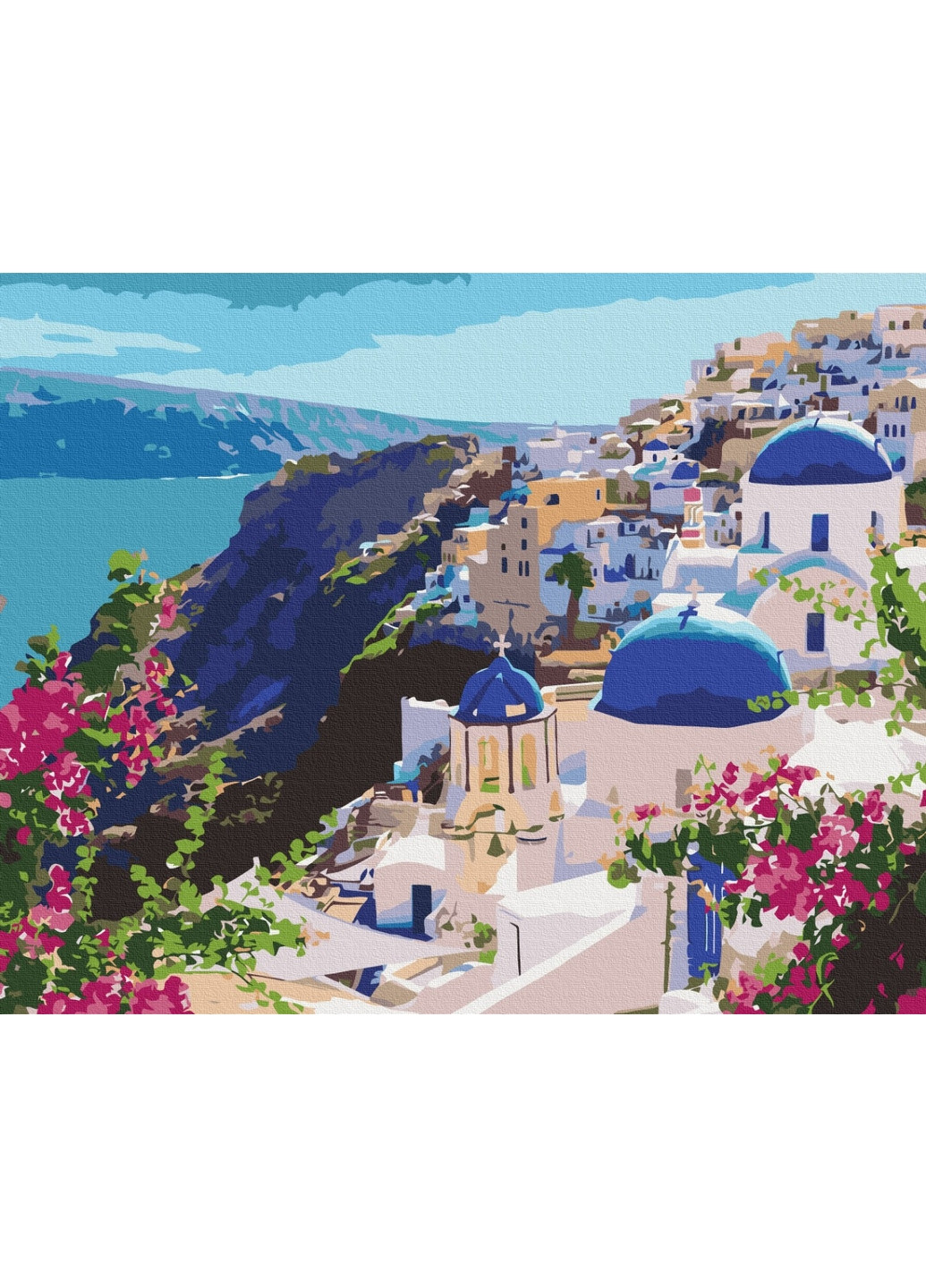Картина по номерам Пейзаж Санторини 40x50 см Brushme (277153514)
