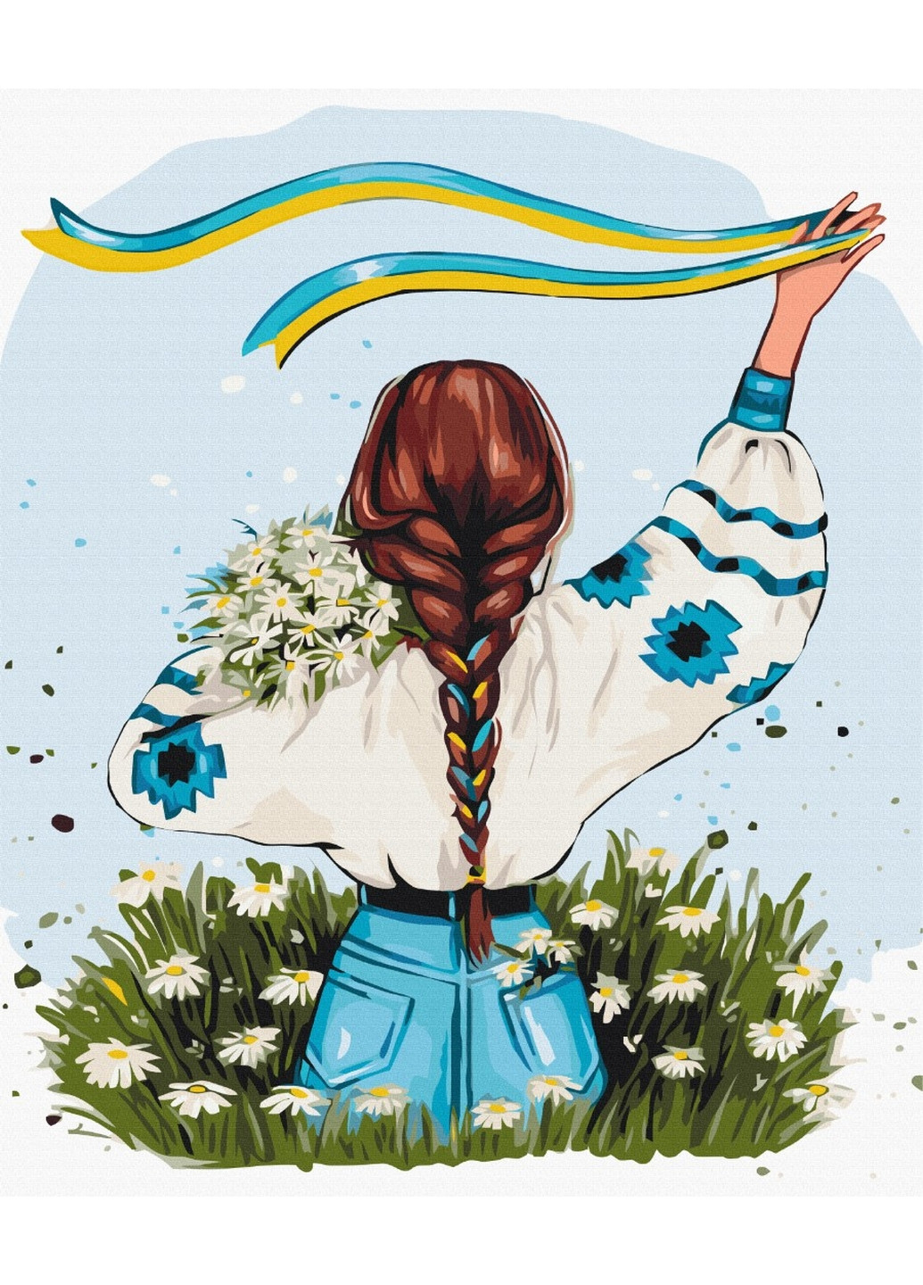 Картина за номерами "Україна у квітах ©Alla Berezovska" 50х60 см Brushme (277153582)