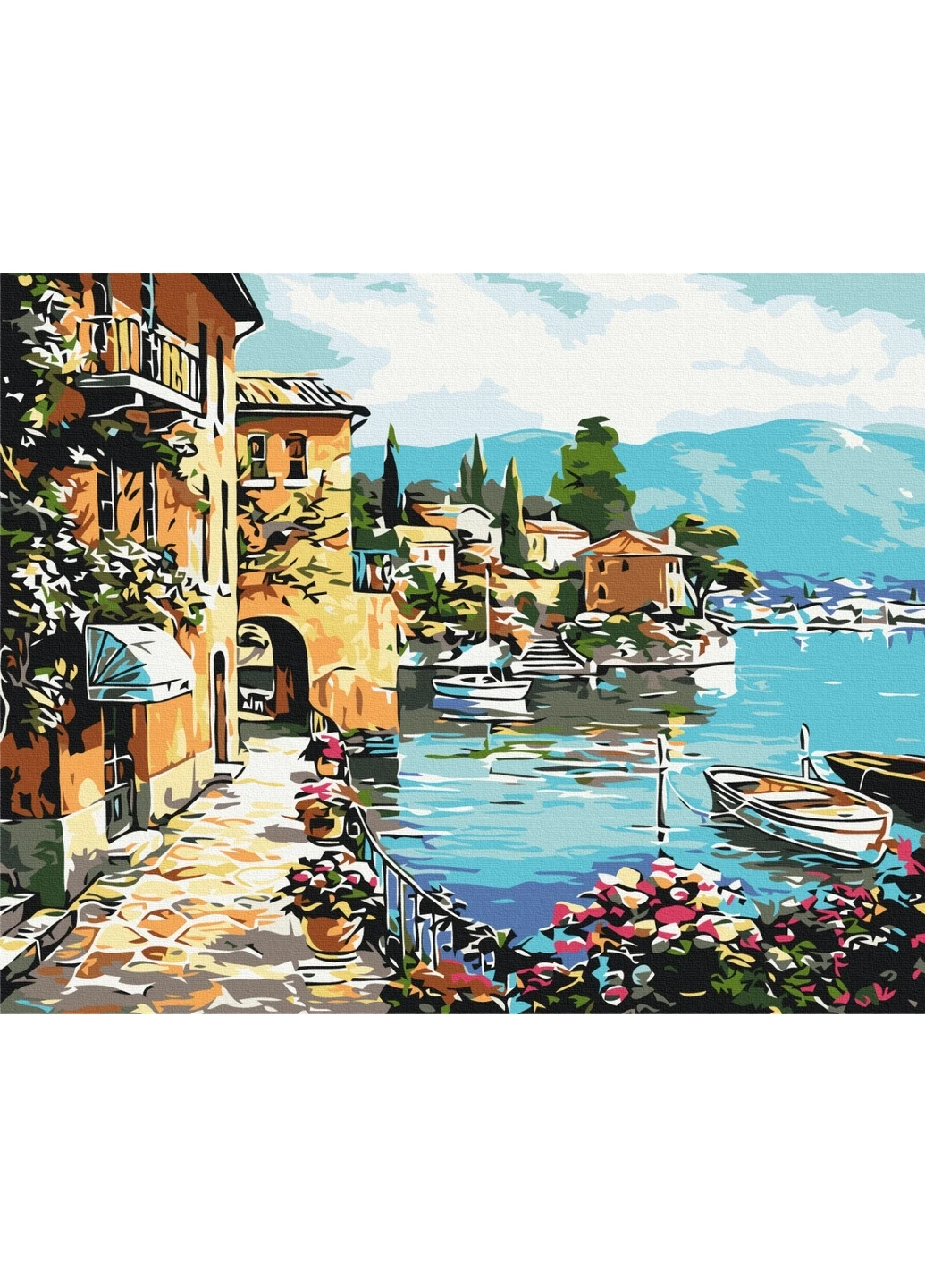 Картина за номерами "Літня набережна" 40x50 см Brushme (277153793)