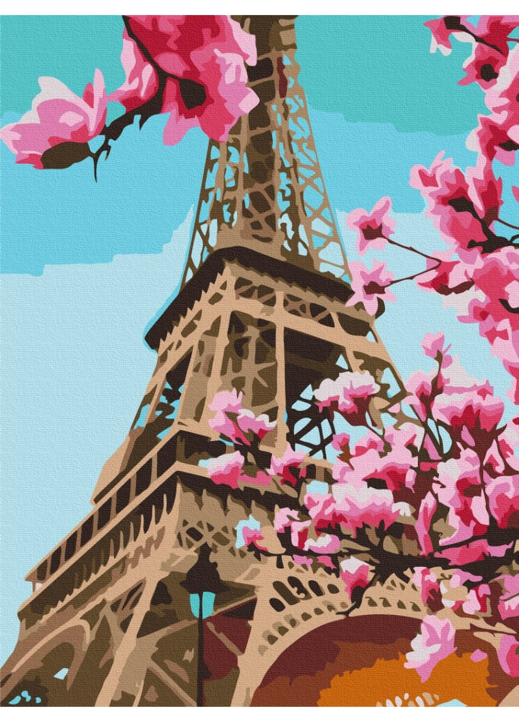 Картина по номерам Сакура в Париже 30х40 см Brushme (277153746)