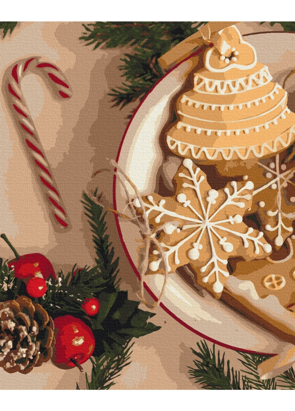 Картина по номерам Бабушкино печенье на Рождество 40x50 см Brushme (277154073)