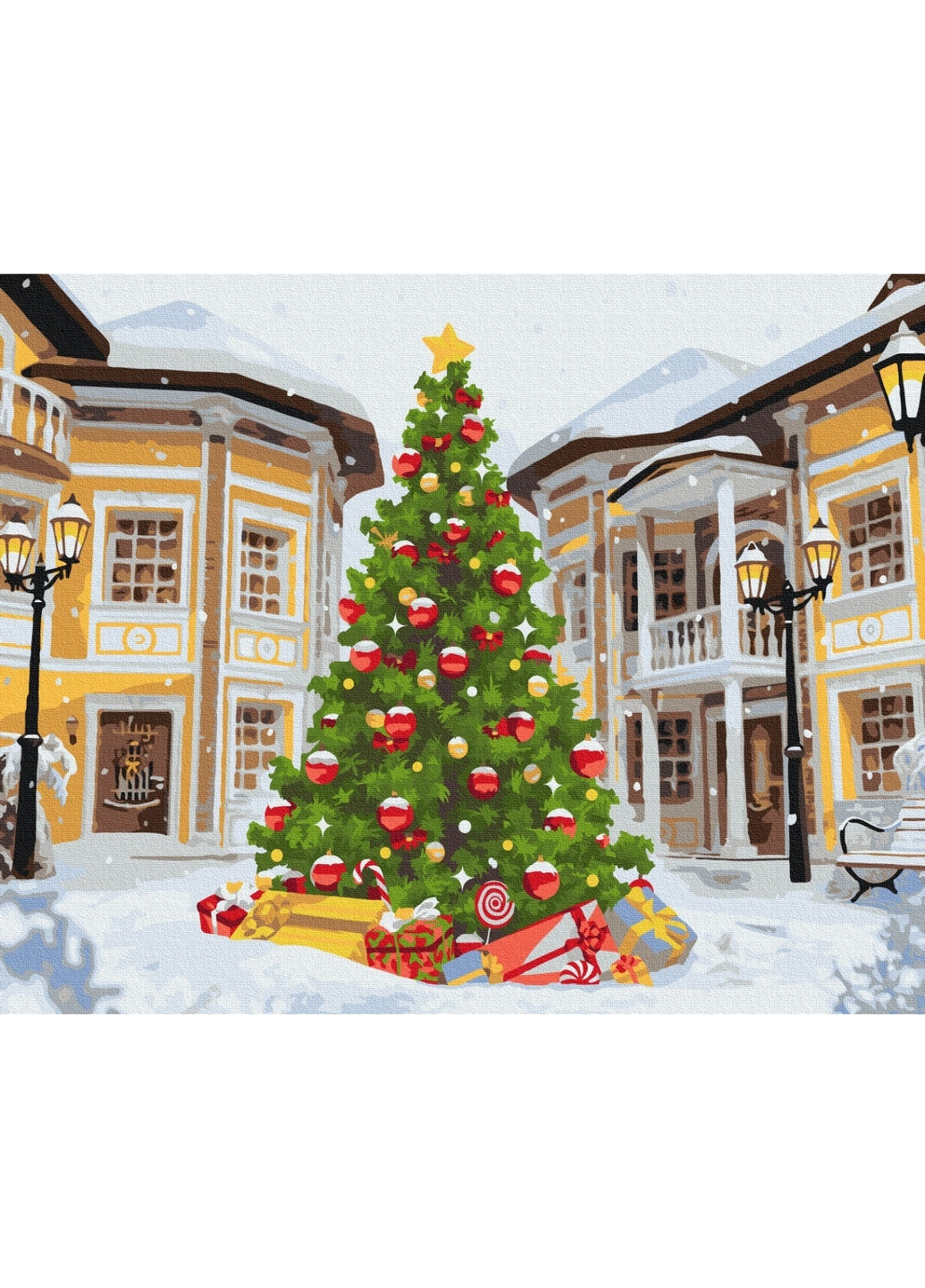 Картина по номерам Главная новогодняя красавица 40x50 см Brushme (277151932)