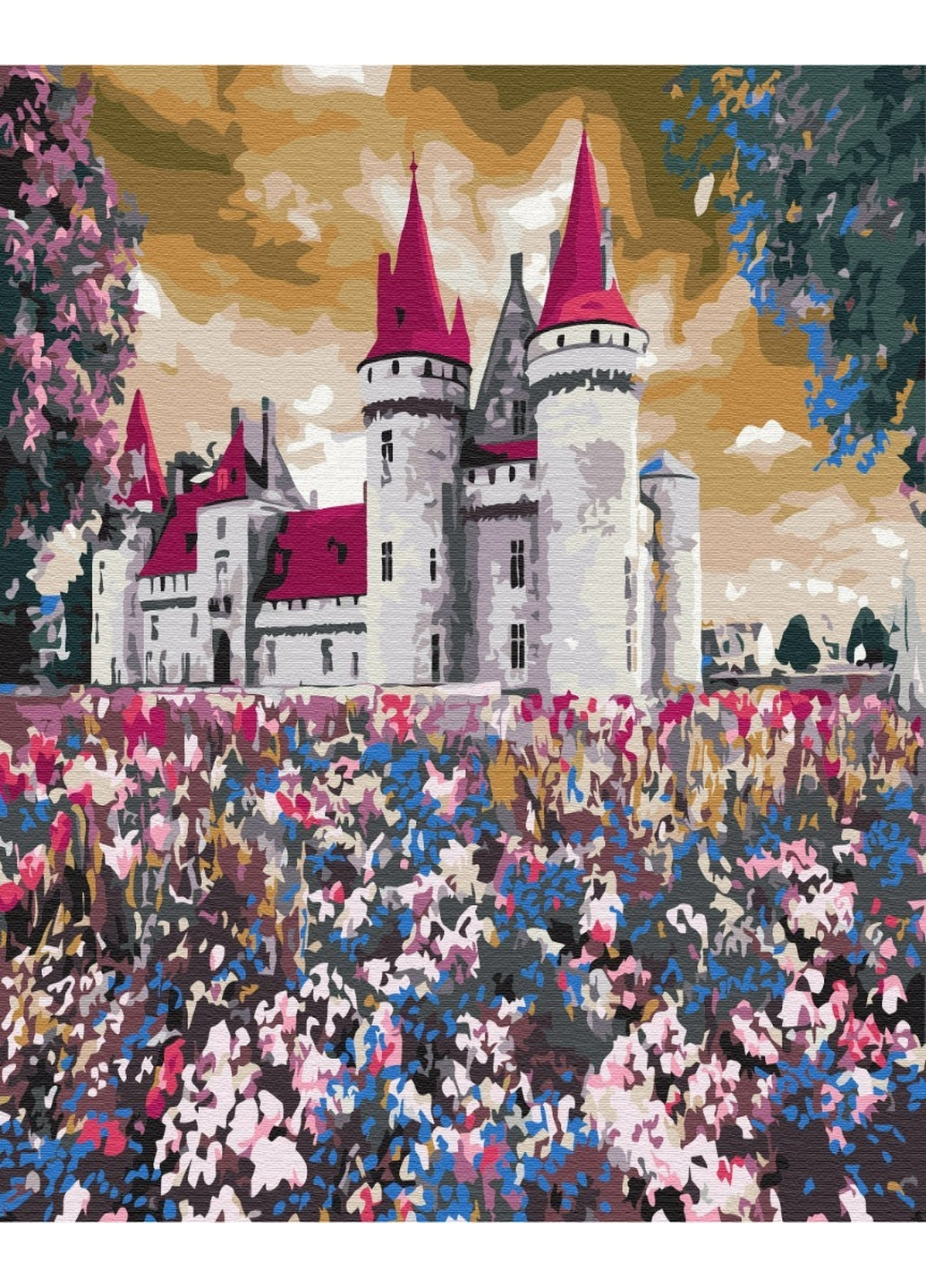 Картина за номерами "Замок у польових кольорах" 40x50 см Brushme (277152100)