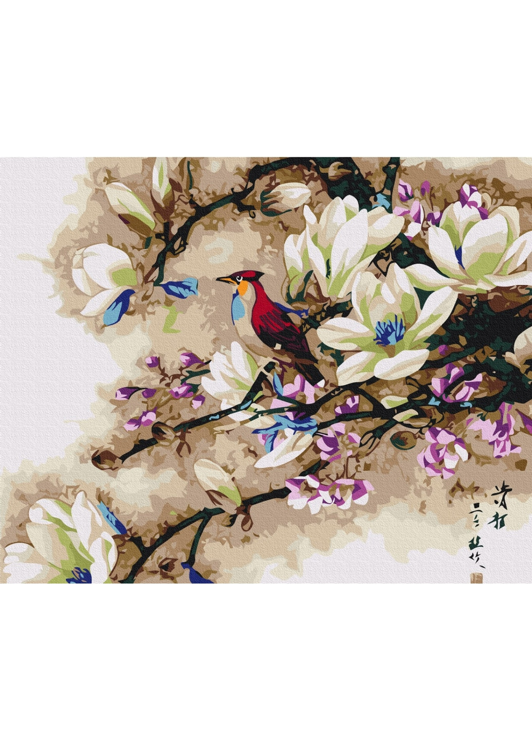 Картина за номерами "Спів екзотичного птаха" 40x50 см Brushme (277152979)