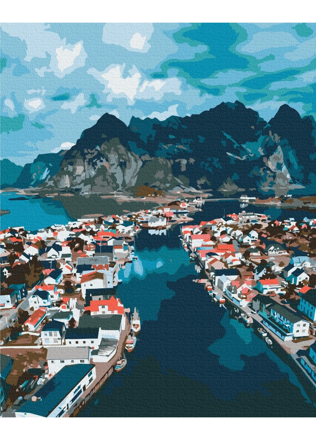 Картина по номерам Норвежские фьорды 40x50 см Brushme (277152697)