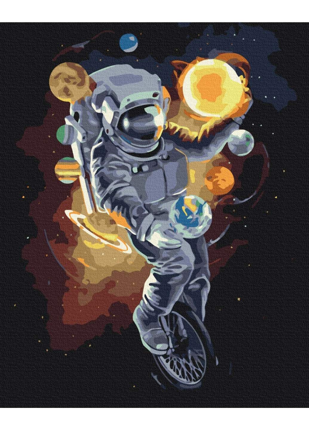 Картина по номерам Космический жонглер 40x50 см Brushme (277152559)