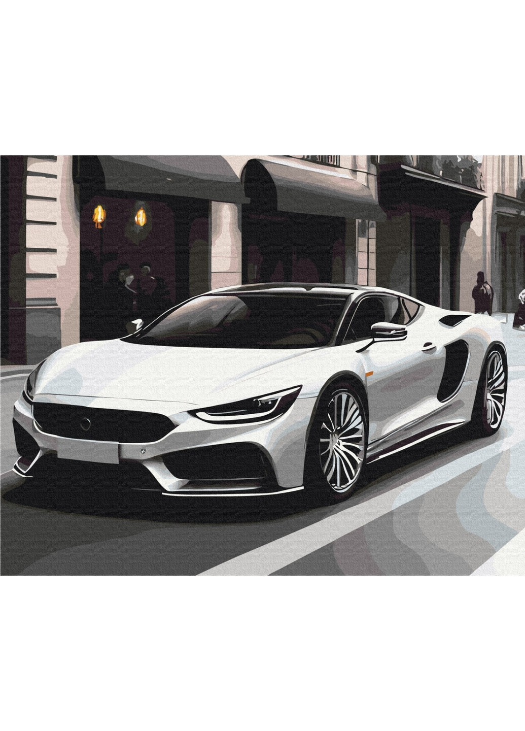 Картина по номерам Авто в мегаполисе 40x50 см Brushme (277152910)