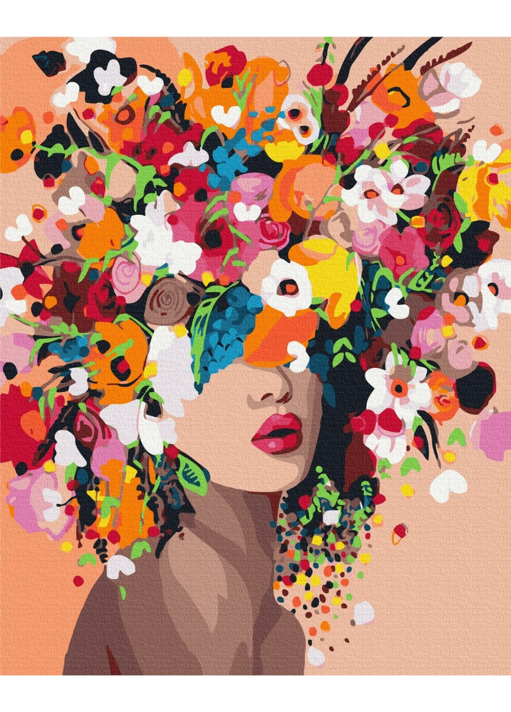 Картина за номерами "Квіткова німфа" 40x50 см Brushme (277154342)