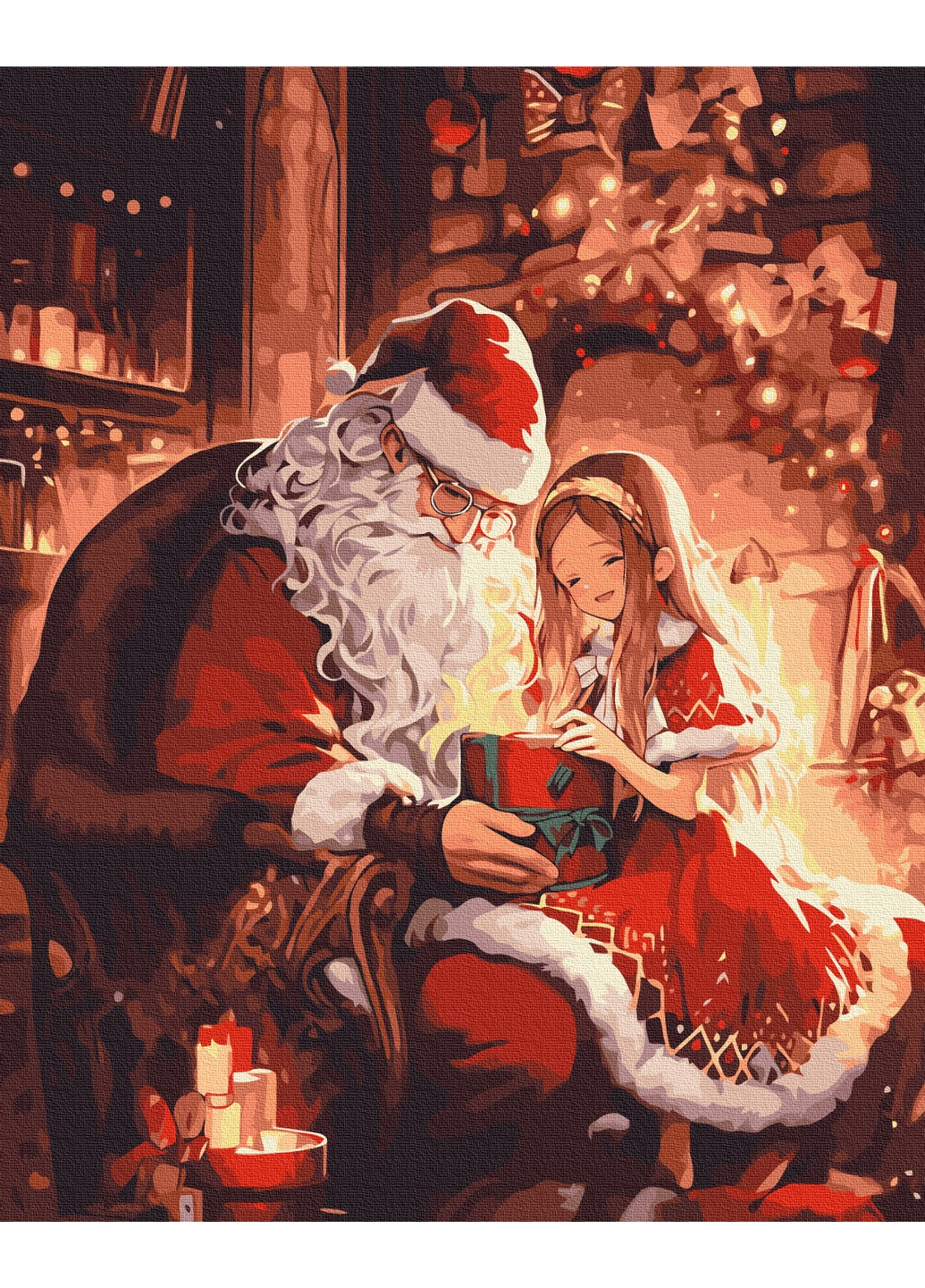 Картина за номерами "Подарунок від Санті" 40x50 см Brushme (277152091)