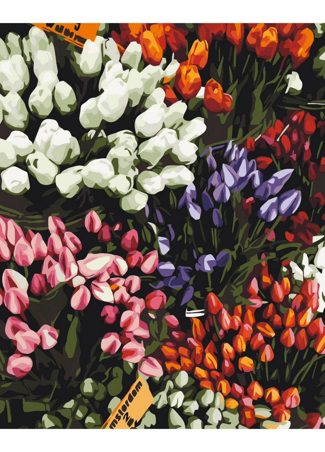 Картина за номерами "Ярмарок тюльпанів" 40x50 см Brushme (277152623)