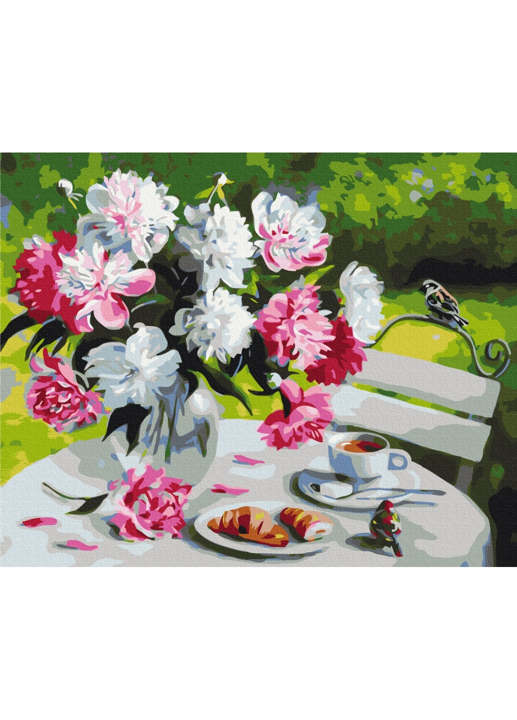 Картина за номерами "Сніданок з півонією" 40x50 см Brushme (277153636)