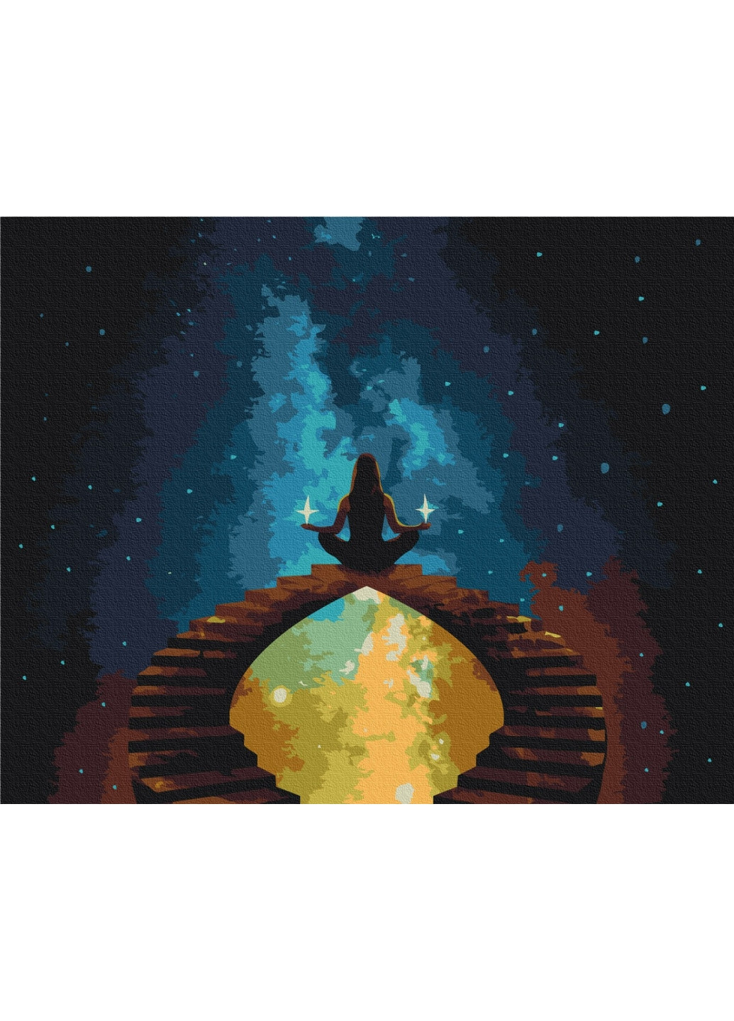 Картина за номерами "Гармонія з космосом" 40x50 см Brushme (277152746)