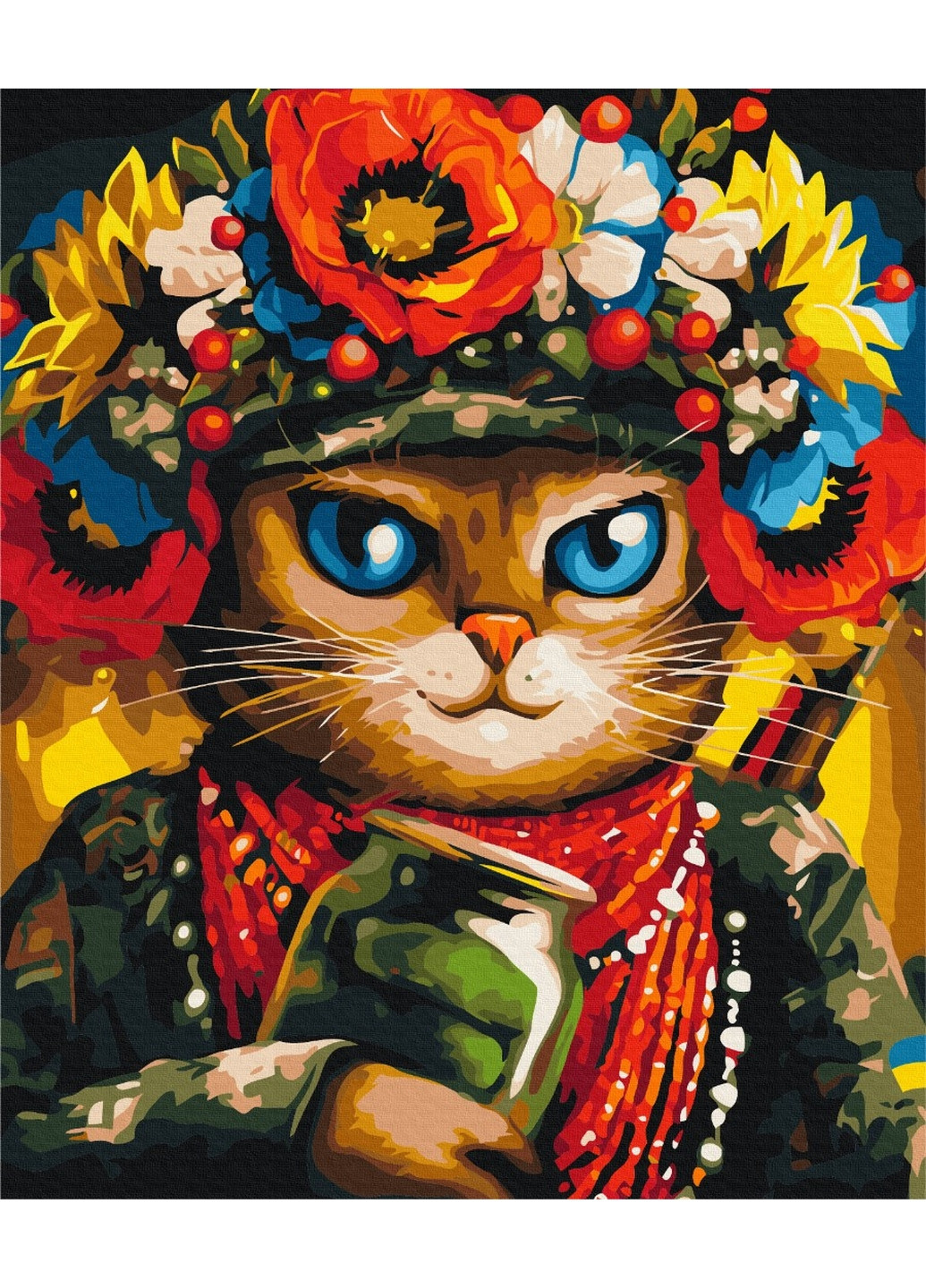 Картина по номерам Кошка Защитница ©Марианна Пащук 50х60 см Brushme (277154162)