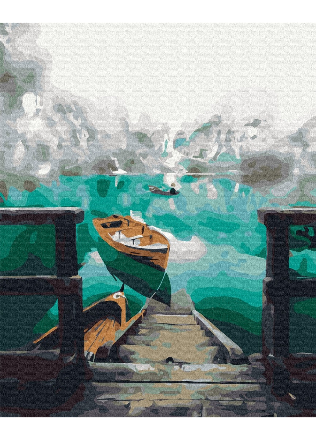 Картина по номерам Пейзаж в тумане 40x50 см Brushme (277153710)