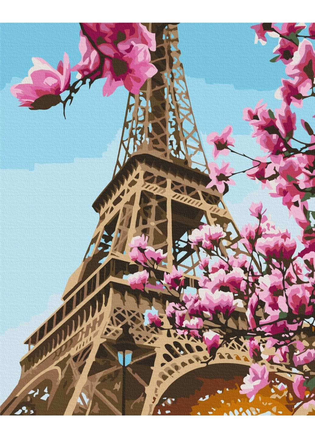 Картина за номерами "Сакура в Парижі" 40x50 см Brushme (277152694)