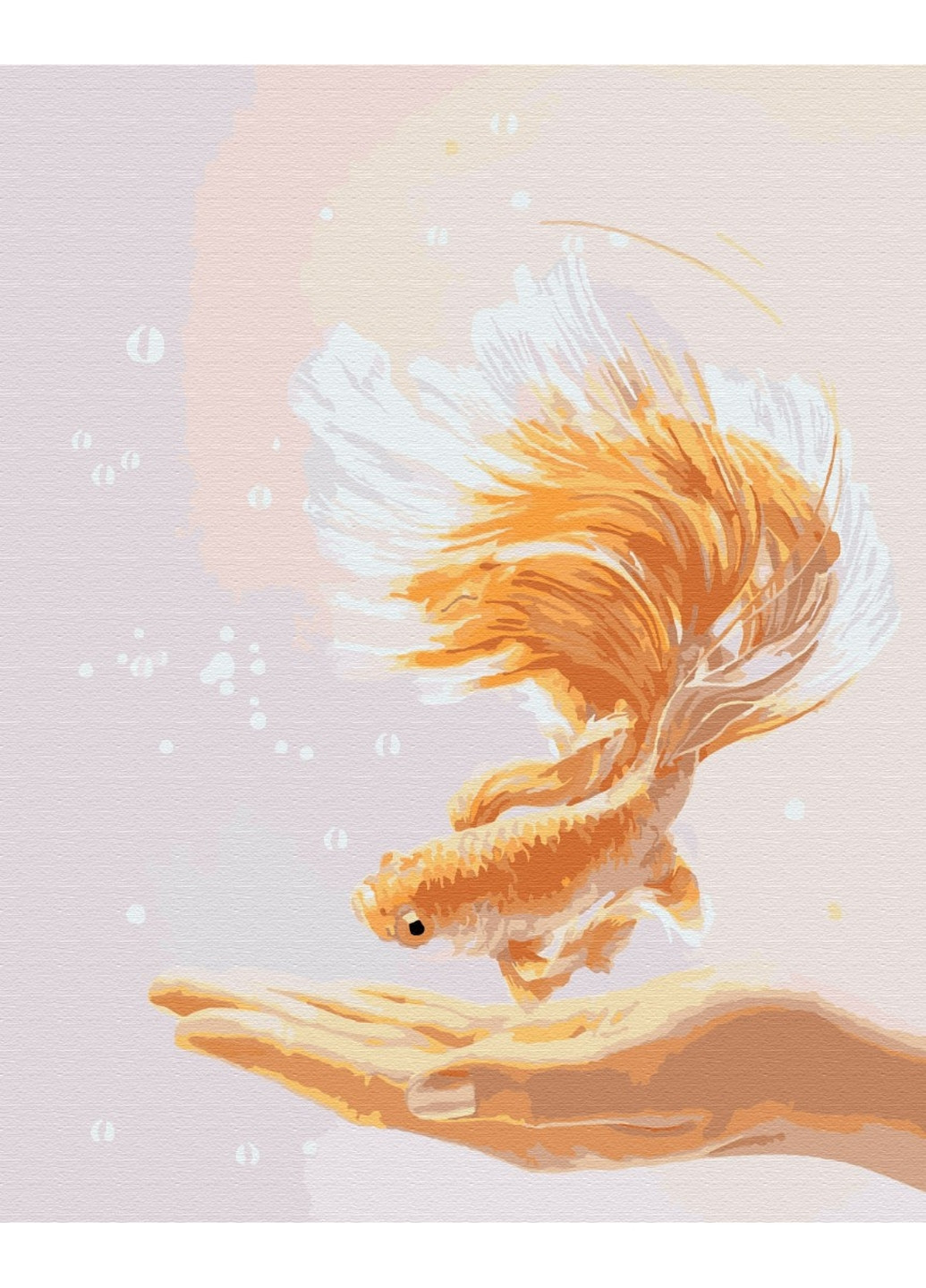 Картина за номерами "Бажання для рибки" 40x50 см Brushme (277153951)