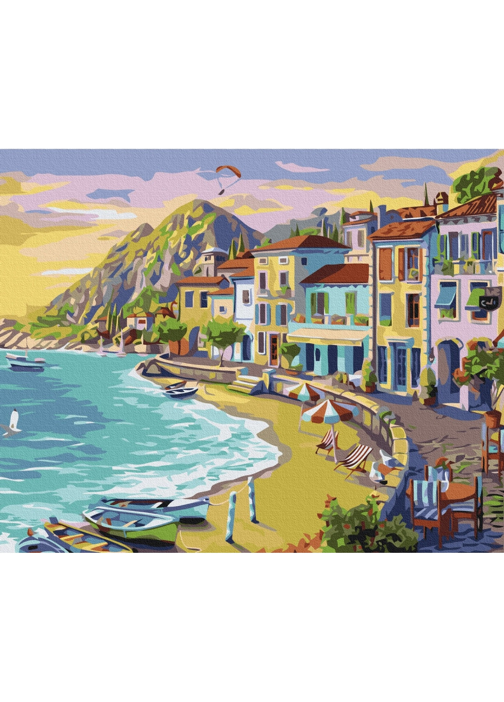 Картина за номерами "Приморське містечко" 40x50 см Brushme (277152806)