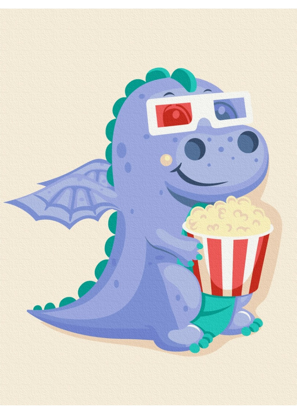 Картина по номерам Фильм для дракона 30х40 см Brushme (277154324)