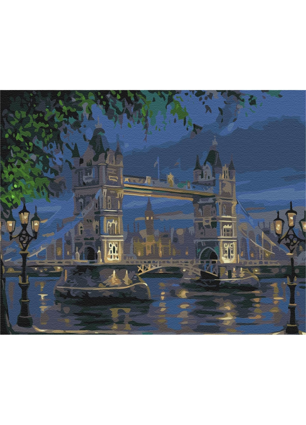 Картина за номерами "Лондон спить" 40x50 см Brushme (277152106)