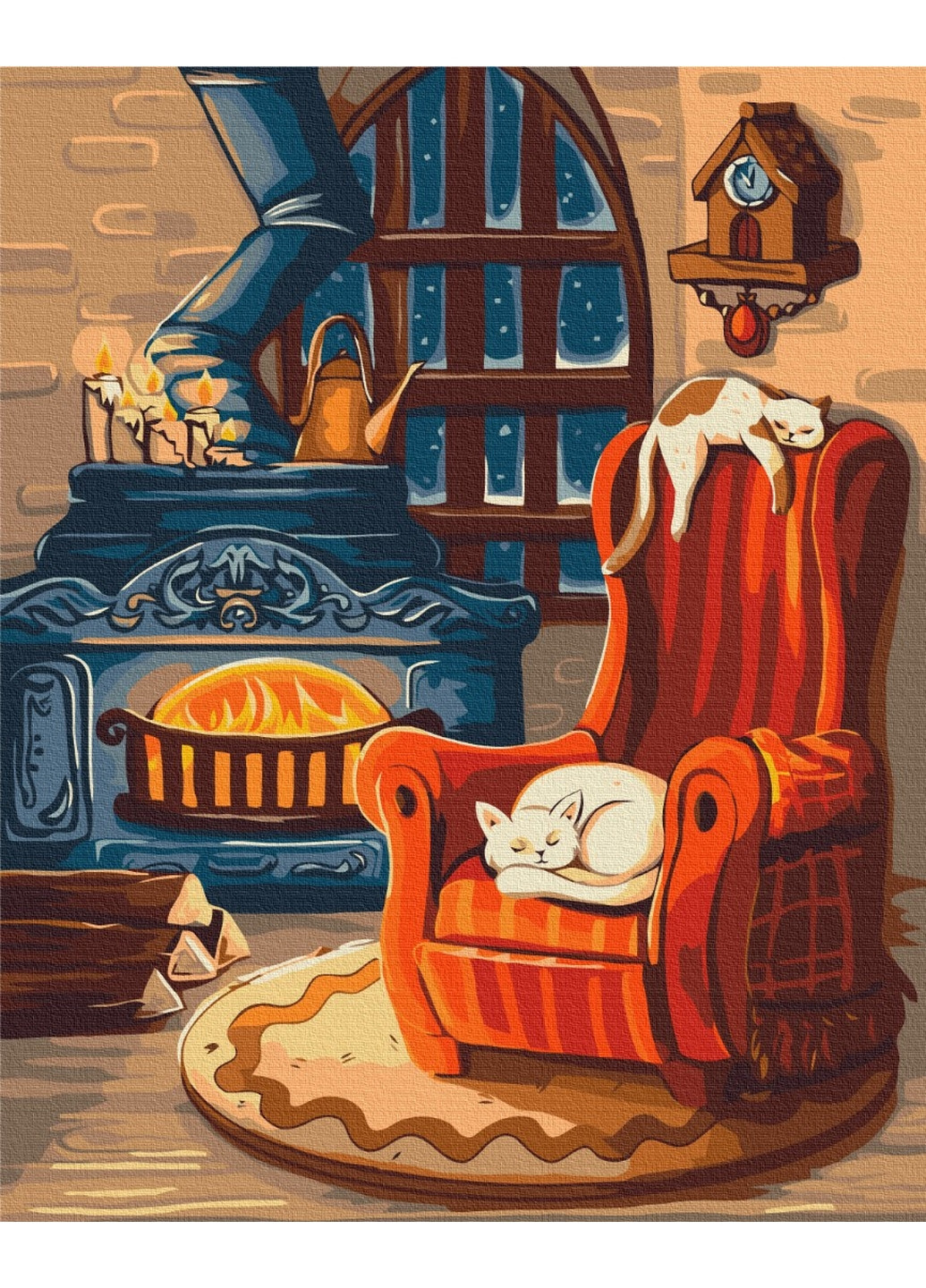 Картина за номерами "Затишна зима" © Olena Lazarenko 40x50 см Brushme (277154322)